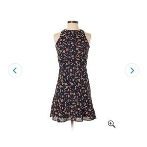 NEVER WORN navy blue floral dress. 👗